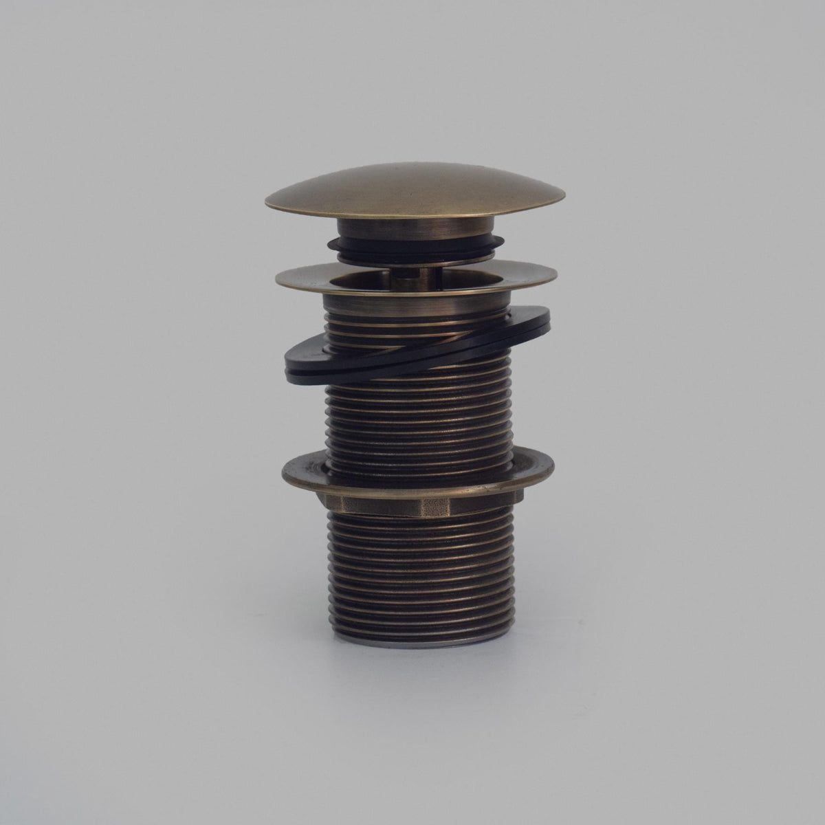 Vintage Brass Push-up Drain, Bathroom Sink Pop-up Button, Sink Basin Stopper Without Overflow