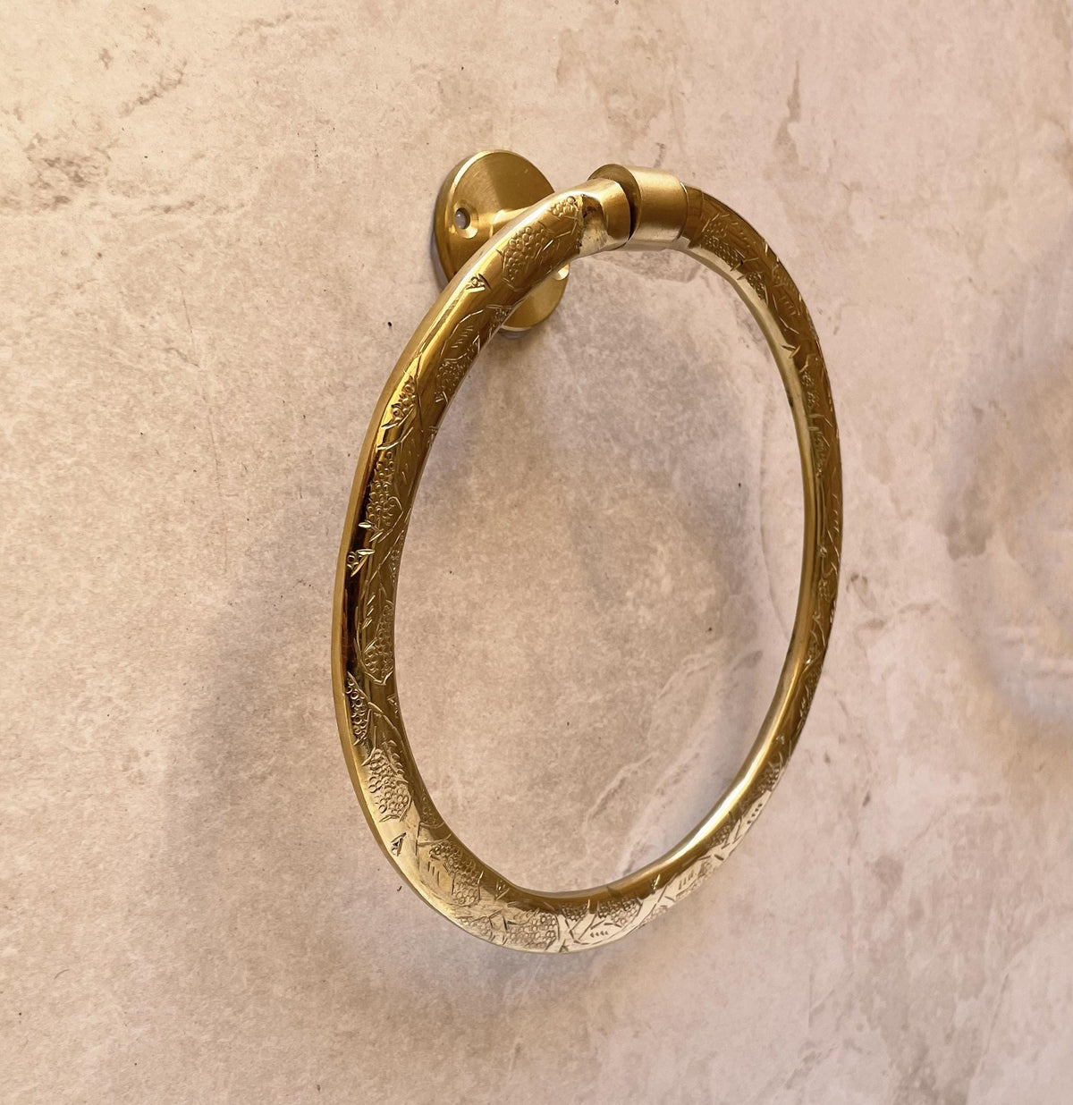 Handcrafted Moroccan Brass Towel Ring