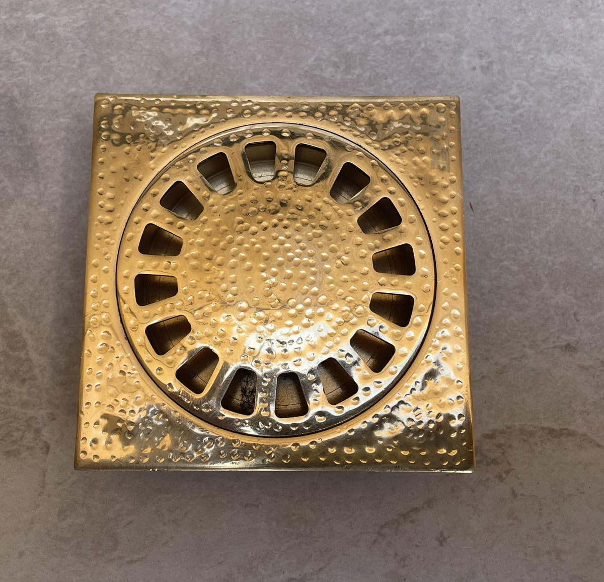 Handmade Moroccan Brass Shower Drain