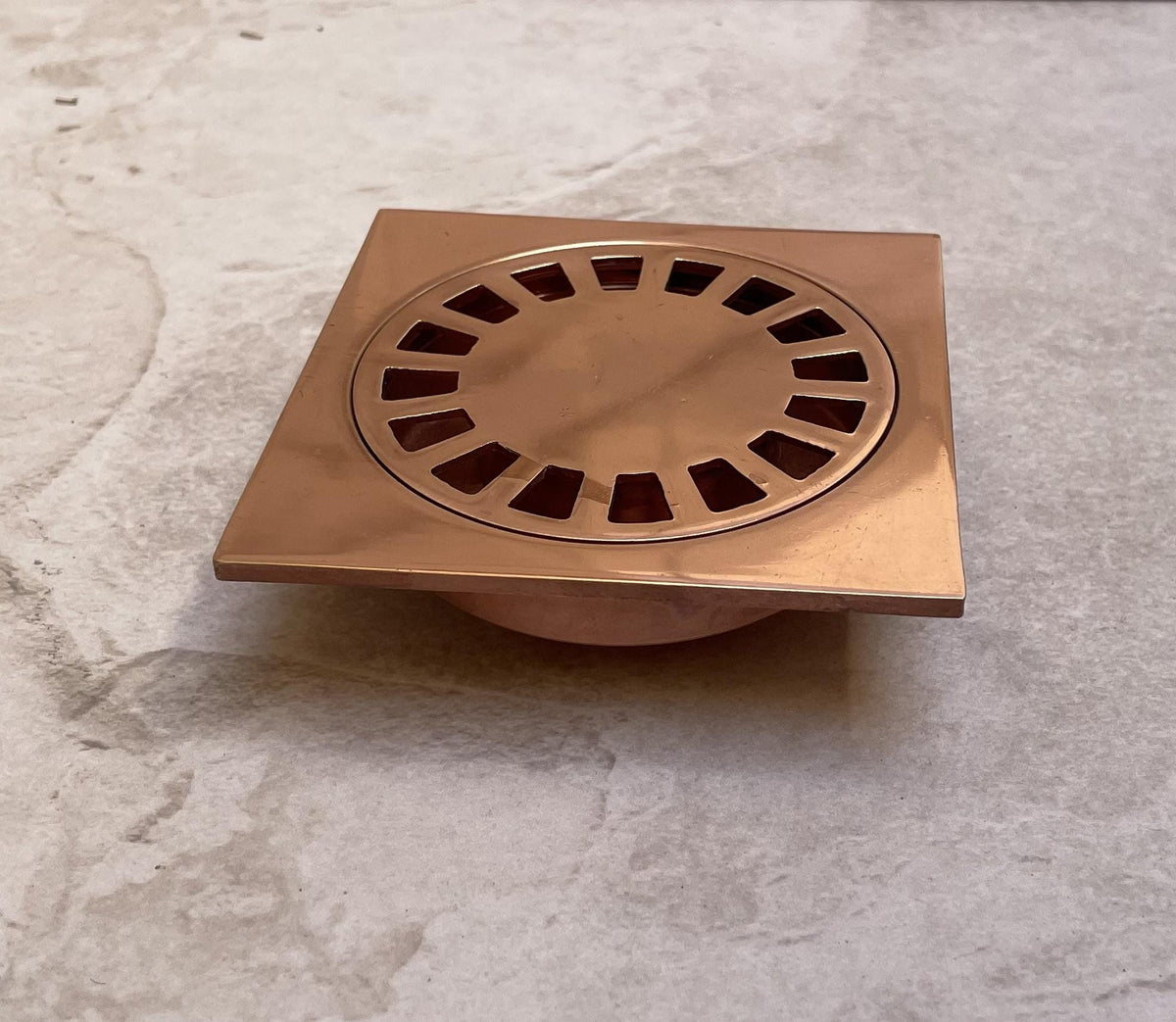 Handmade Solid Copper Square Shower Drain