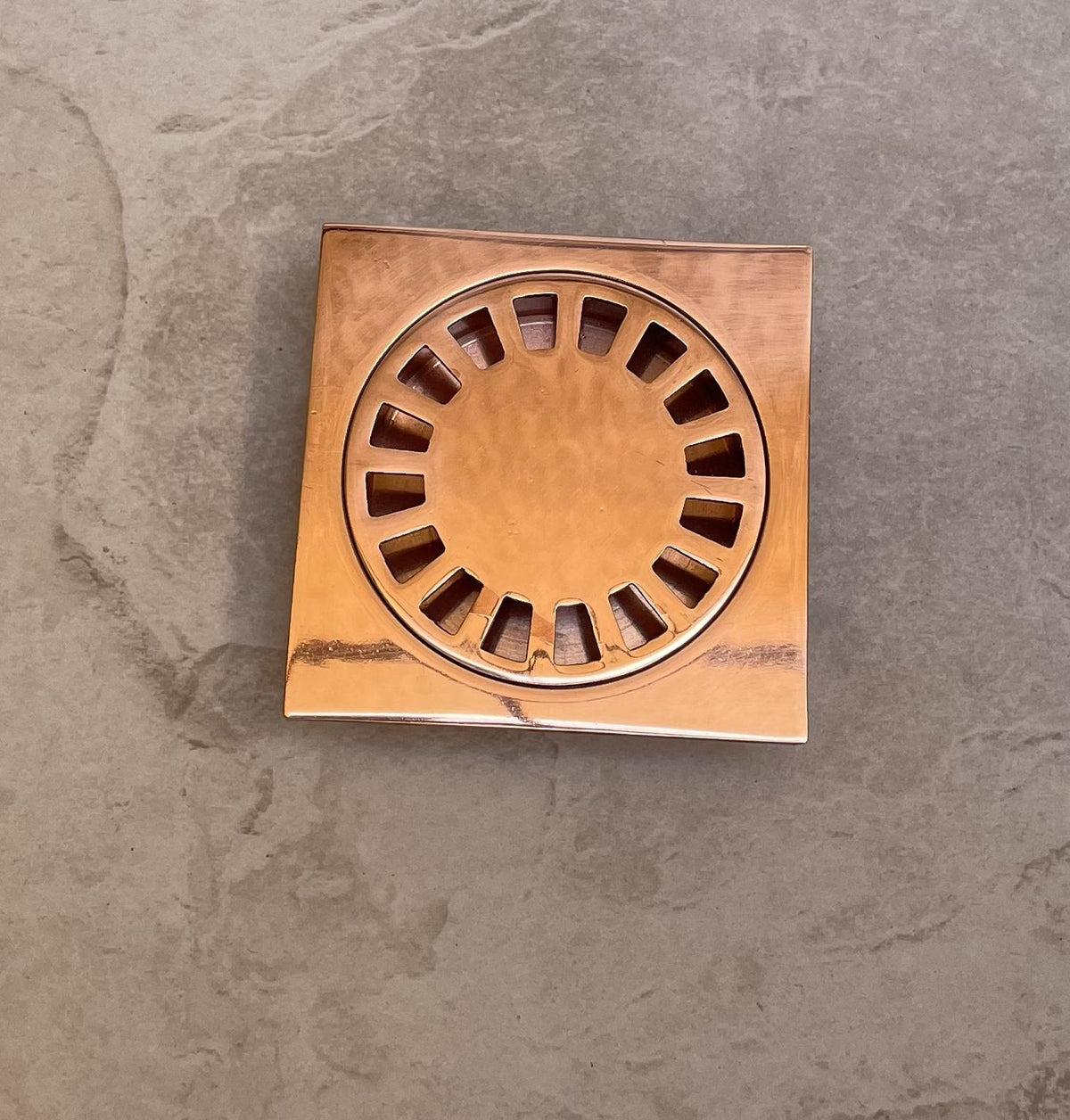 Handmade Solid Copper Square Shower Drain