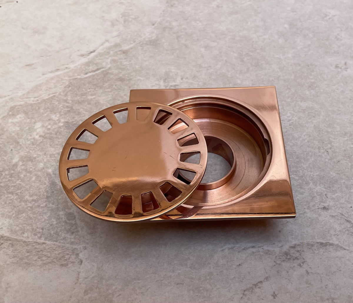 Handmade Solid Copper Square Shower Drain