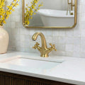 Handmade Brass Bathroom Faucet, Unlacquered Brass Sink Tap, Vintage Mixer Tap, Moroccan Bathroom Fixture, Solid Brass Fa
