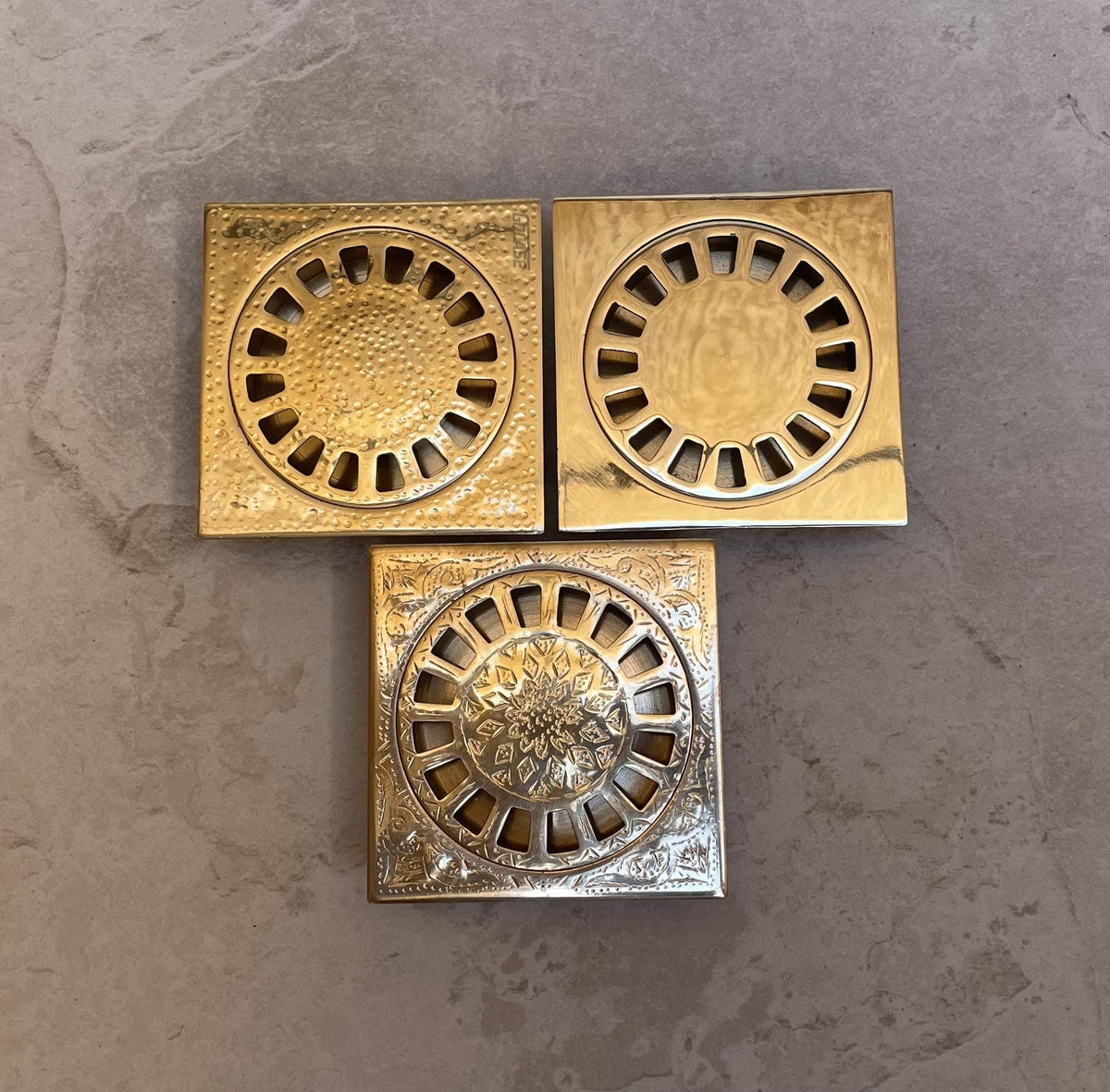 Handmade Moroccan Brass Shower Drain