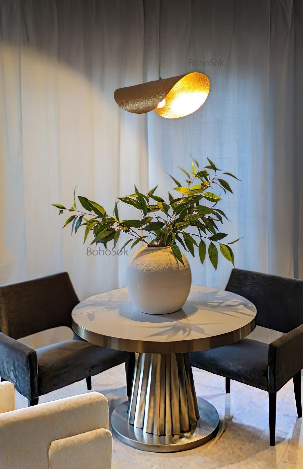Hammered Moroccan Brass pendant Light