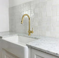 Unlacquered Solid Brass Kitchen Faucet – Pull Down Sink Faucet, Single Handle, Vintage Brass Kitchen Mixer