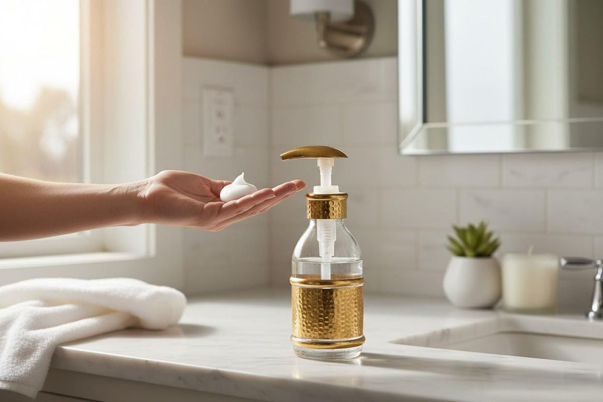 Solid Brass Soap Dispenser – Smooth Press Pump