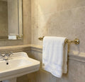 Handmade Unlacquered Brass Towel Rail