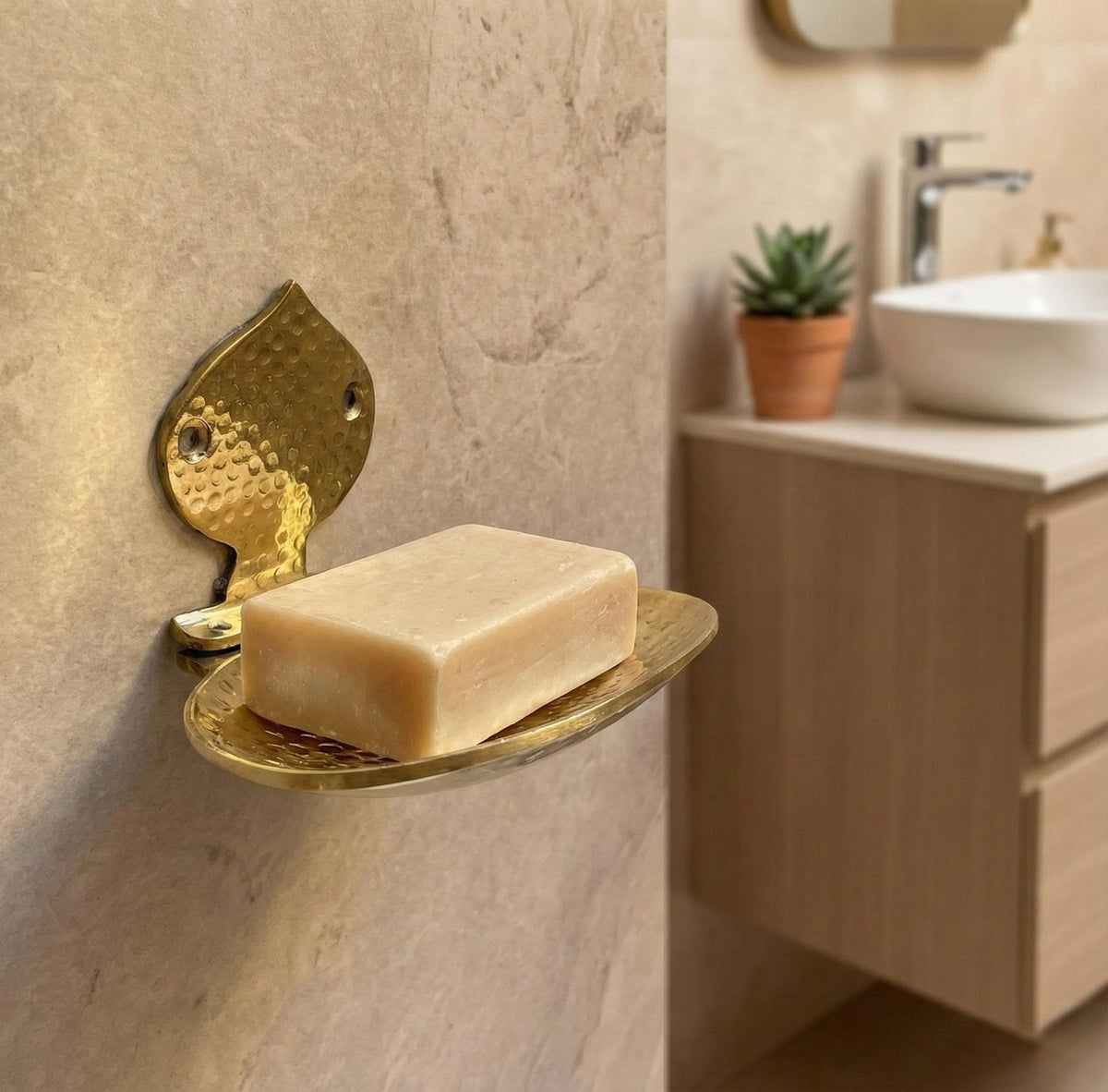 Handmade Solid Brass Soap Dish