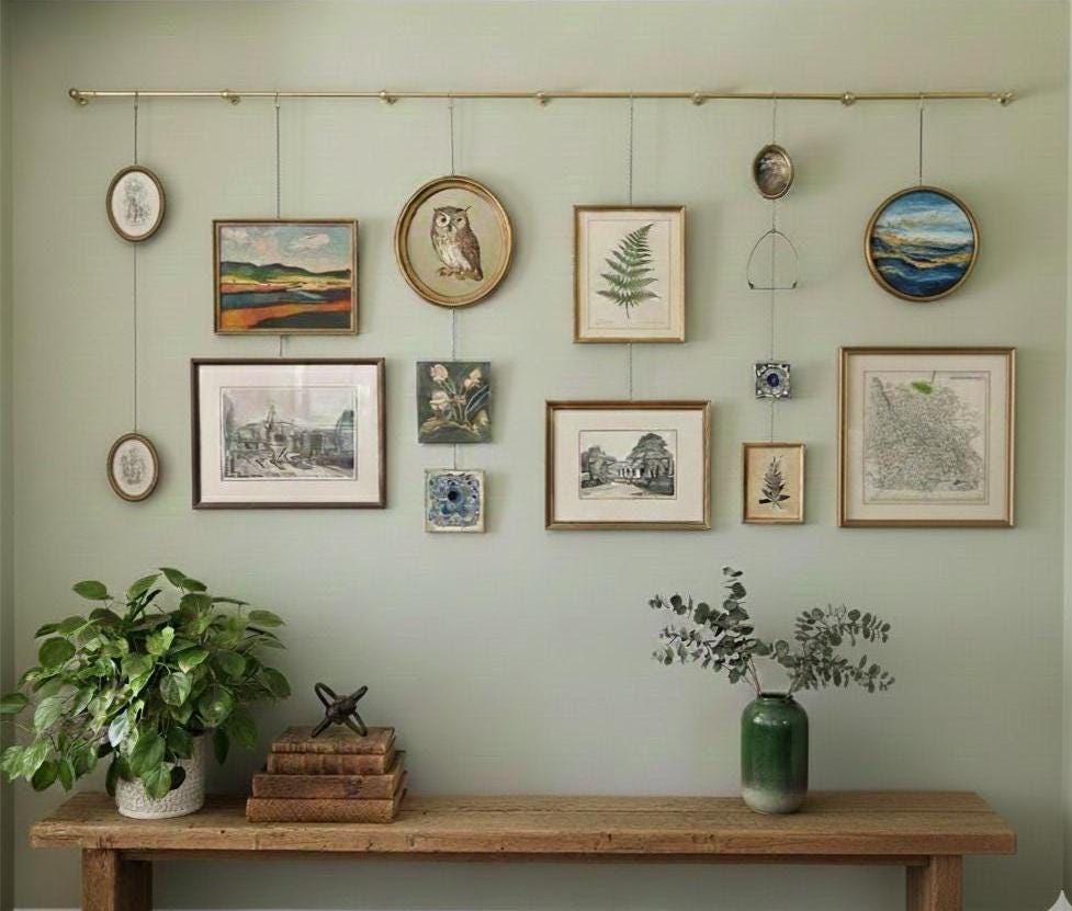 Brass Picture Rail Hanging Kit