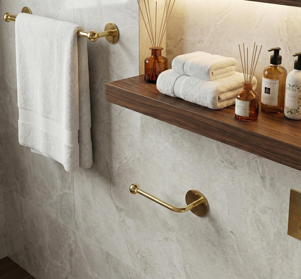 Unlacquered Brass Toilet Paper Holder