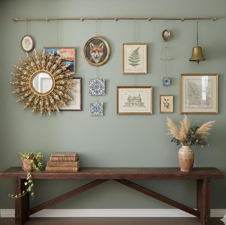 Brass Picture Rail Hanging Kit