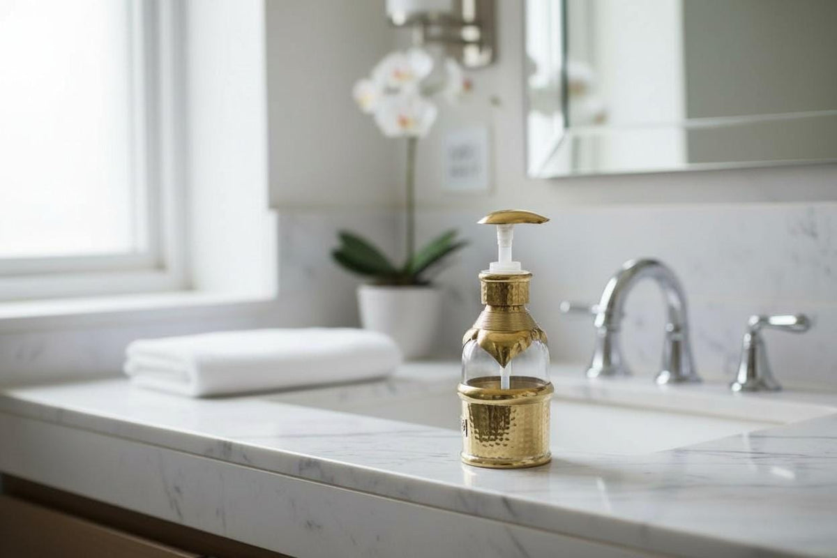 Solid Brass Soap Dispenser – Smooth Press