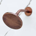 Antique Copper Rain Shower Head, Adjustable Short Arm