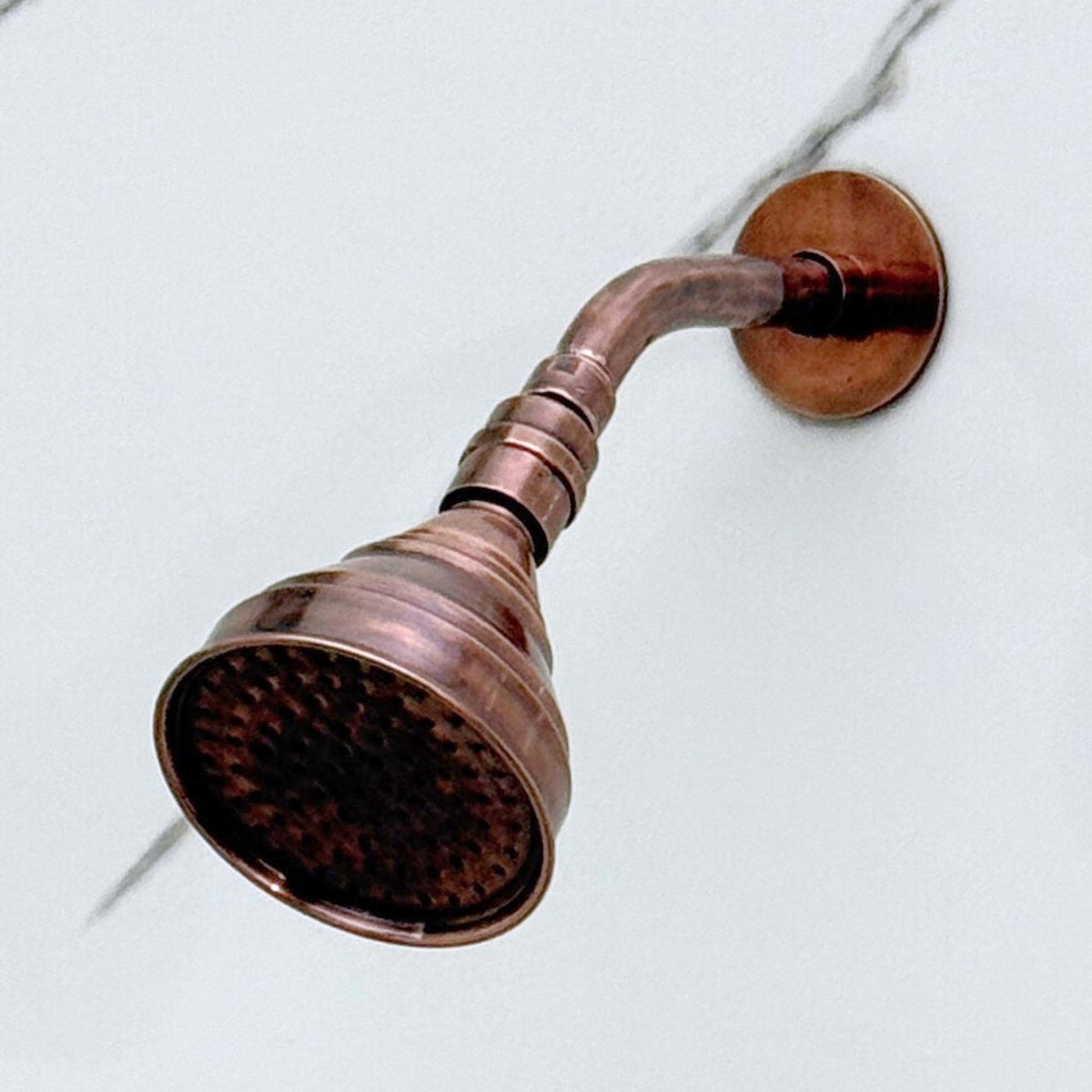 Antique Copper Rain Shower Head with Short Arm