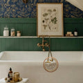 Solid Brass Wall Mount Tub Filler – Antique English Telephone Faucet