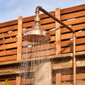 Unlacquered Copper Rainfall Shower Head, Bathroom & Outdoor