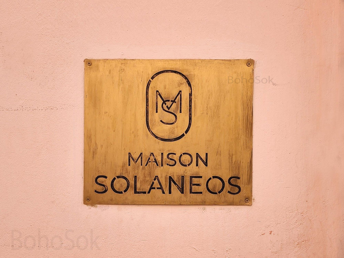 Customised Personalised Brass Plaques - Unlaquered Solid Brass Name Plates