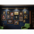 Vintage Unlacquered Brass Picture Rail System