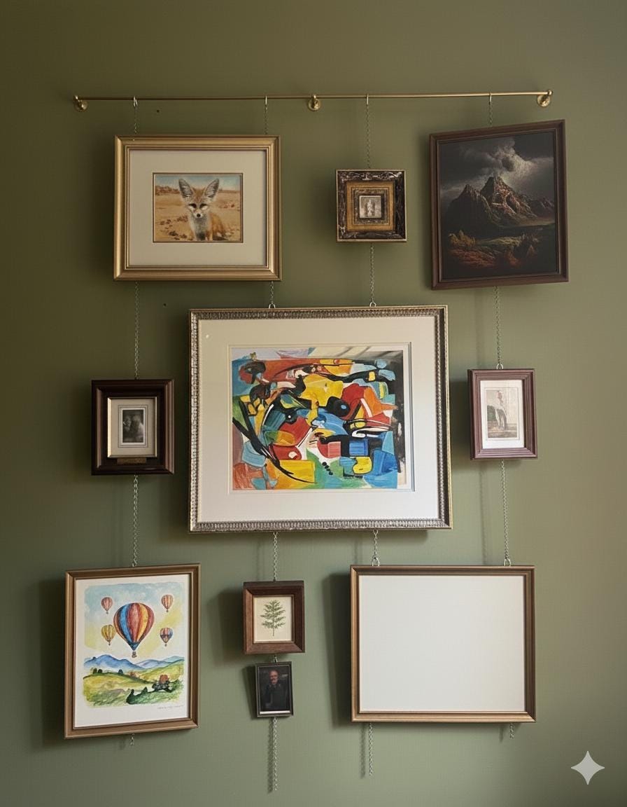 FREE SHIPPING – Unlacquered Brass Gallery Rail for Art Display
