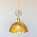 Hand Hammered Copper Dome Pendant Light, Kitchen Island Lighting