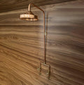 Solid copper rain,shower head,handmade outdoor shower,Luxury Rustic