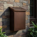 Large Flush Mount vertical Copper Mailbox Stainless steel mailbox