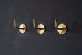 Vintage Hooks Set, Solid Brass Robe Hook, Heavy Duty Single Hook, Wall Mount Robe Hooks
