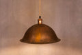 Oxidized Solid Copper Pendant Light, Dome Ceiling Light, Kitchen Island Hanging Light Fixture