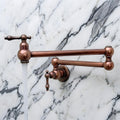 Antique Copper Pot Filler with Lever Handles