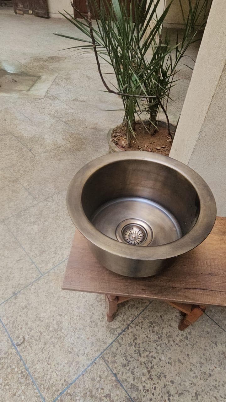 Handcrafted Brass Bar Sink