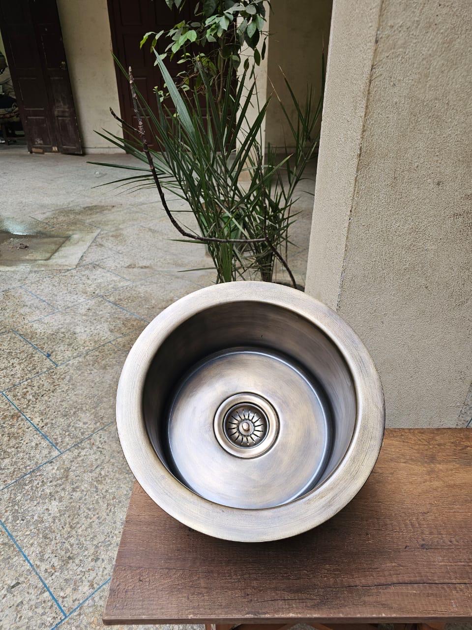 Handcrafted Brass Bar Sink