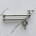 Polished Nickel Pot Filler with Lever Handles