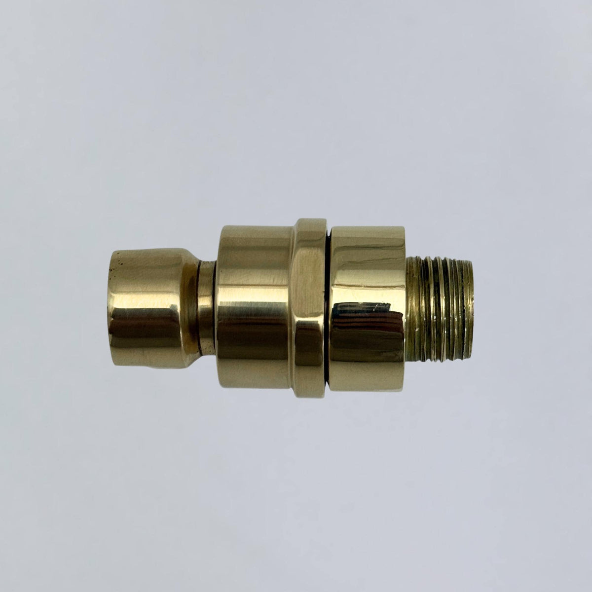 Unlacquered Brass Adjustable Shower Head Connector