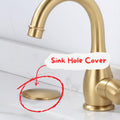 Unlacquered Brass Sink Hole Cover – Faucet Hole Plug, Kitchen & Bathroom Accessory