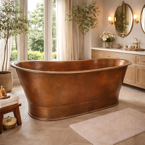 100% Natural Handmade Copper Bathtub