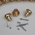 Unlacquered Brass Cabinet Knobs