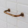 Unlacquered Brass Wall Mount Towel Holder, Bathroom Towel Bar
