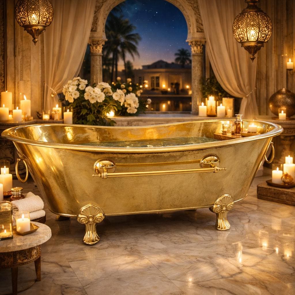 Antique Brass Bathtub – Clawfoot Brass Bathtub