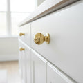 Solid Brass Cabinet Knobs – Handcrafted Antique Finish – Vintage Kitchen Drawer Pulls – Rustic Farmhouse Hardware
