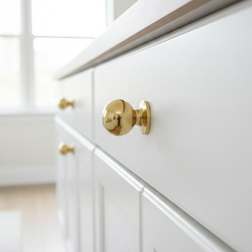 Solid Brass Cabinet Knobs – Handcrafted Antique Finish – Vintage Kitchen Drawer Pulls – Rustic Farmhouse Hardware