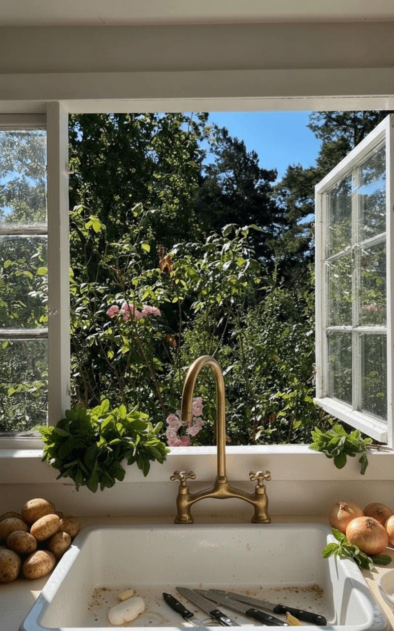 Unlacquered Brass Kitchen Bridge Faucet Victorian Style, Solid Brass Handmade Kitchen Tap