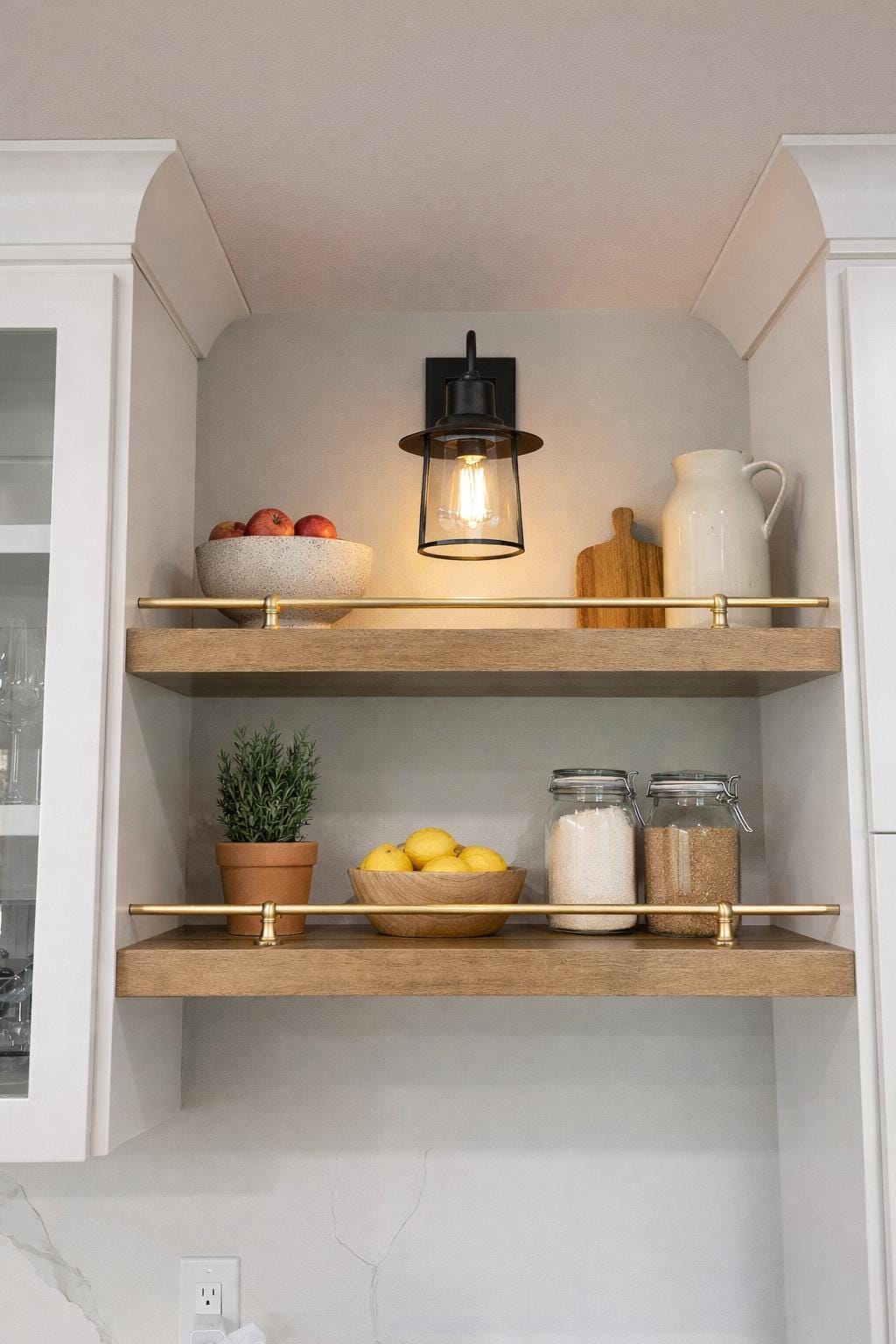 Handmade Brass Gallery Rail with Posts