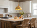 Hammered Brass Dome Pendant Light, Unlacquered Finish