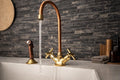 Moroccan Copper Brass Bridge Kitchen Faucet – Luxury Marble Kitchen Tap – Unlacquered Brass Mixer – Sink Faucet – Handma
