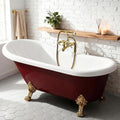Unlacquered Brass Freestanding Bathtub Faucet