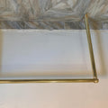 Handcrafted Unlacquered Brass Garment Rack