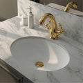 Unlacquered Brass Engraved Single Hole Bathroom Faucet with Lever