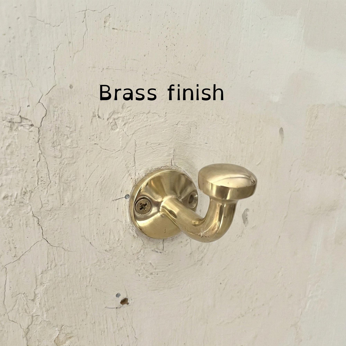Unlacquered Solid Brass Wall Hooks – Heavy Duty Coat Towel Hooks, Farmhouse Style