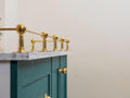 Unlacquered Solid Brass Gallery Rails for Wooden Shelves